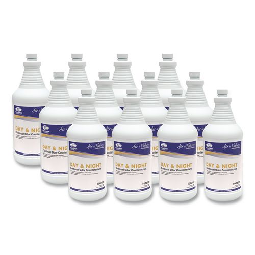 Theochem Laboratories Day and Night Wicking Odor Absorber, Lavender Scent, 32 oz Bottle, 12/Carton