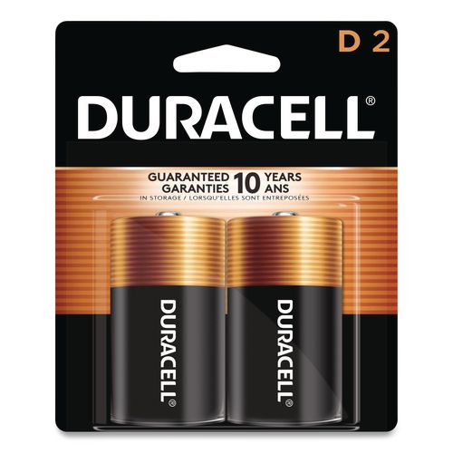 Duracell Coppertop Alkaline D Batteries, 2/Pack