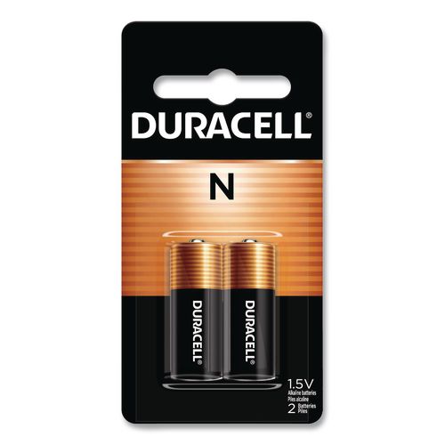 Duracell Specialty Alkaline Battery, N, 1.5 V, 2/Pack