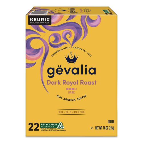 Gevalia Dark Royal Roast K-Cup Pods, 22/Box
