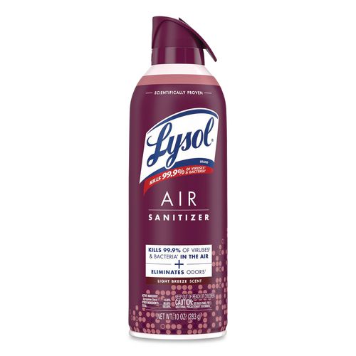 LYSOL Brand Air Sanitizer Spray, Light Breeze Scent, 10 oz Aerosol Spray