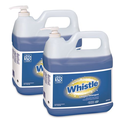Diversey Whistle Laundry Detergent (HE), Floral Scent, 2 gal Bottle, 2/Carton