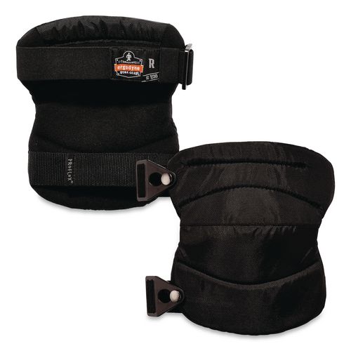 ergodyne ProFlex 230 Wide Soft Cap Knee Pad, Buckle Closure, One Size Fits Most, Black