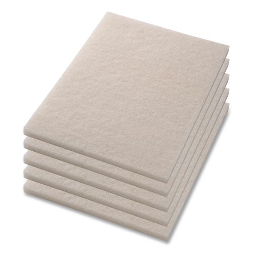 Americo Polishing Pads, 14 x 28, White, 5/Carton