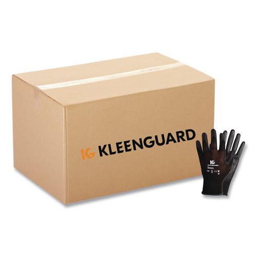 KleenGuard G40 Polyurethane Coated Gloves, EN388: 3131X, 10.24" Long, 2X-Large, Black, 60 Pairs/Carton