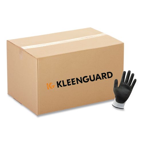 KleenGuard G60 ANSI Level 2 Cut-Resistant Gloves, EN388: 4343, 8.46" Long, Small, White/Black, 12 Pairs/Carton