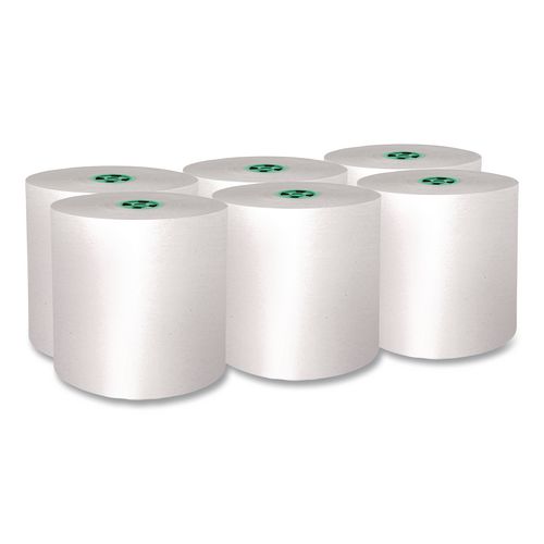 Scott Pro Hard Roll Paper Towels with Absorbency Pockets for Scott Pro Dispenser, Green Core Only, 1-Ply, 7.5" x 900 ft, 6 Rolls/CT