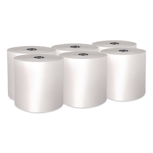 Scott Pro Hard Roll Paper Towels with Absorbency Pockets for Scott Pro Dispenser, Gray Core Only, 1-Ply, 7.5" x 900 ft, 6 Rolls/CT