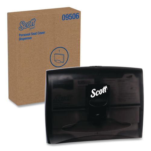 Scott Personal Seat Cover Dispenser, 17.5 x 2.25 x 13.25, Black