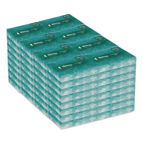 Kleenex White Facial Tissue Junior Pack, 2-Ply, 48 Sheets/Box, 64 Boxes/Carton