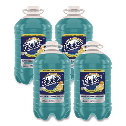 Fabuloso All-Purpose Cleaner, Citrus Fresh Scent, 125 oz Bottle, 4/Carton