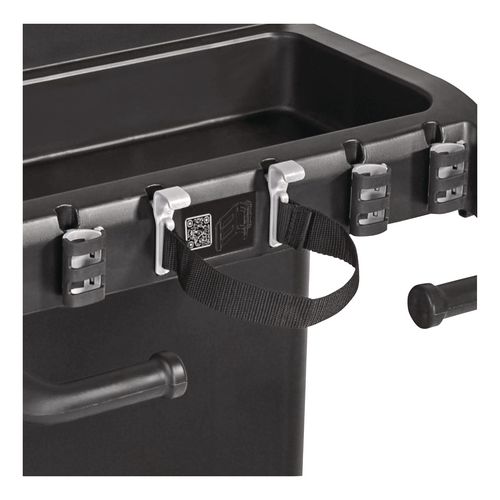 Rubbermaid Commercial Vacuum Holder, For All Rubbermaid Commercial Full Size and Compact Housekeeping Carts, Plastic, Black, 6/Carton