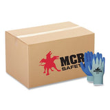 MCR Safety Memphis Flex Latex-Coated Seamless Nylon Knit Gloves, EN388: 3131, Blue/Gray, 12 Pairs