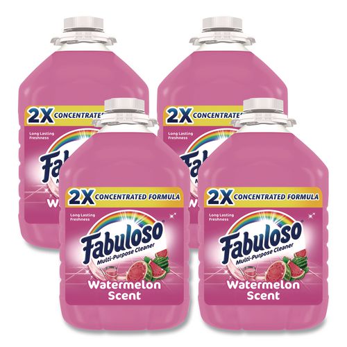 Fabuloso Multi-Use Cleaner, Watermelon Scent, 128 oz Bottle, 4/Carton