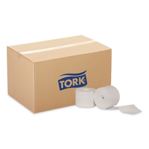 Tork Coreless High Capacity Bath Tissue, 2-Ply, White, 750 Sheets/Roll, 12 Rolls/Carton