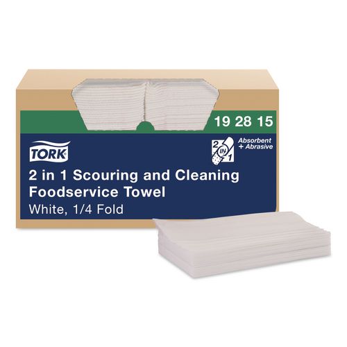 Tork 2 in 1 Wiper, 1-Ply, 13" x 21", White, 120/Carton