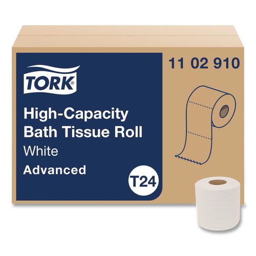 Tork Advanced High-Capacity Bath Tissue, Septic Safe, One-Ply, White, 2,000 Sheets/Roll, 36 Rolls/Carton