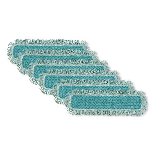 Rubbermaid Commercial HYGEN HYGEN Microfiber Fringed Dust Mop Pad, 24w x 9d, Green