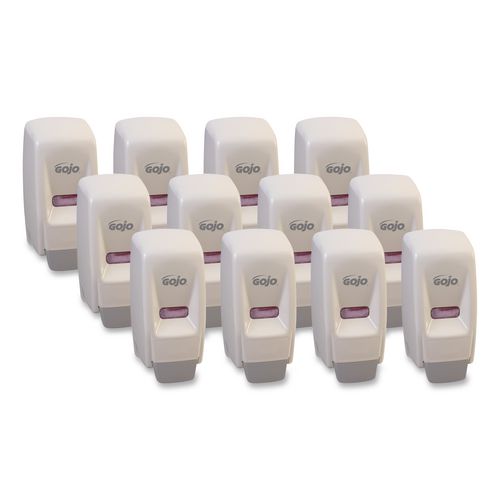 GOJO Bag-In-Box Liquid Soap Dispenser, 800 mL, 5.75 x 5.5 x 5.13, White, 12/Carton