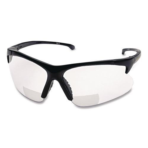 Smith & Wesson V60 30-06* RX Safety Eyewear 3011719, 2.5+ Diopter, Black Half Frame, Clear Dual Lens