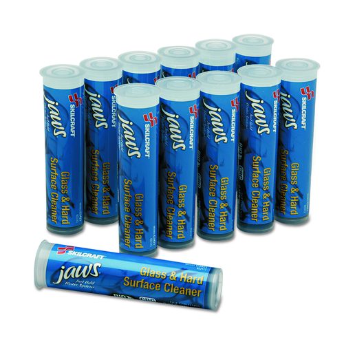 AbilityOne 7930016005748, SKILCRAFT JAWS Glass/Hard Surface Cleaner Refill, Unscented, 2 oz, 12/Box
