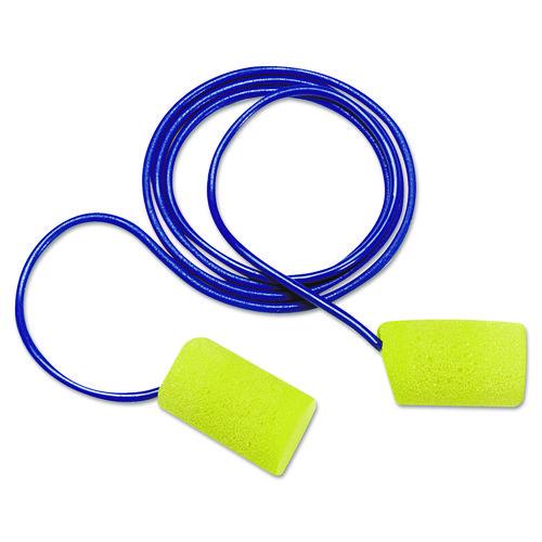 3M E-A-R Classic Foam Earplugs, Corded, 33 dB NRR, Large, Yellow Cylindrical Plugs, 200 Pairs/Box