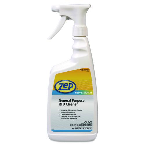 Zep Professional General Purpose RTU Cleaner, Citrus Scent, 1 qt Spray Bottle, 12/Carton