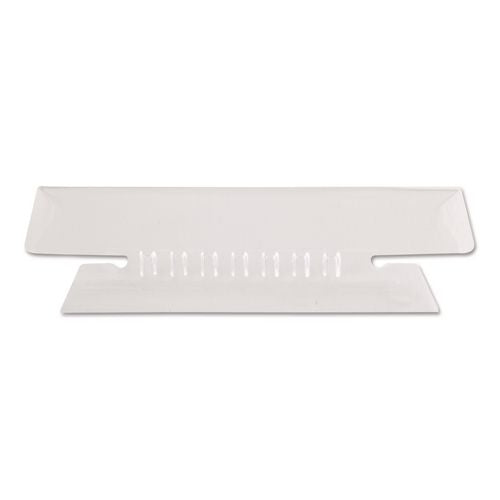 Pendaflex Transparent Colored Tabs For Hanging File Folders, 1/3-Cut, Clear, 3.5" Wide, 25/Pack