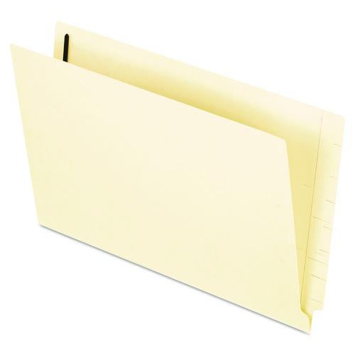 Pendaflex Manila End Tab Expanding Fastener Folders, 2-Ply Straight Tab, Expands 0.75", 2 Fasteners, Legal Size, Manila, 50/Box