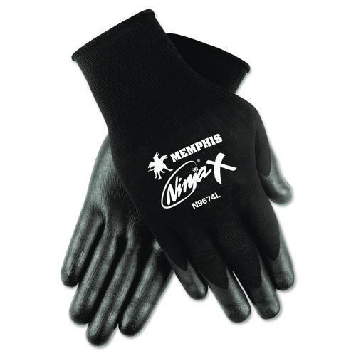 MCR Safety Ninja X Gloves, EN388: 412X, Black, Pair