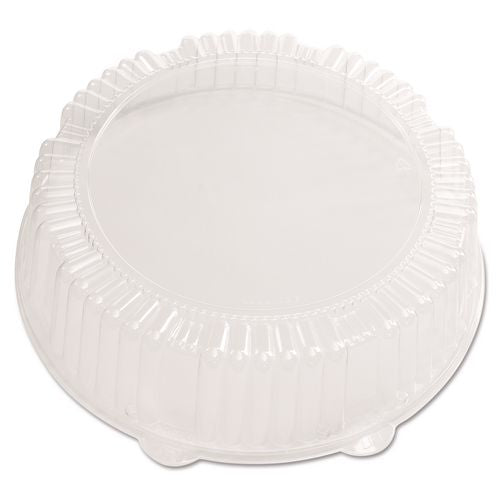 WNA Caterline Dome Lids, 12" Diameter x 2.75" h, Clear, Plastic, 25/Carton