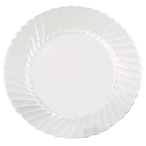 WNA Classicware Plates, Plastic, 9" dia, Clear, 10/Bag, 18 Bags/Carton