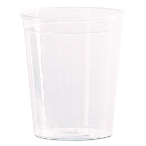 WNA Comet Plastic Portion/Shot Glass, 2 oz, Clear, 50/Pack, 50 Packs/Carton