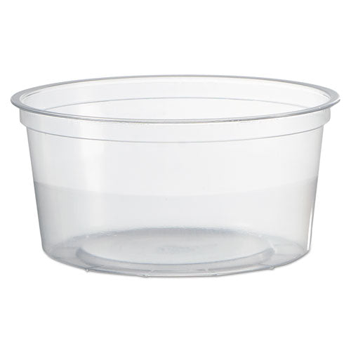 WNA Deli Containers, 12 oz, Clear, Plastic, 500/Carton