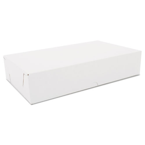 SCT Two-Piece Sausage and Meat-Patty Boxes, 12 x 7 x 2.5, White, Paper, 100/Carton