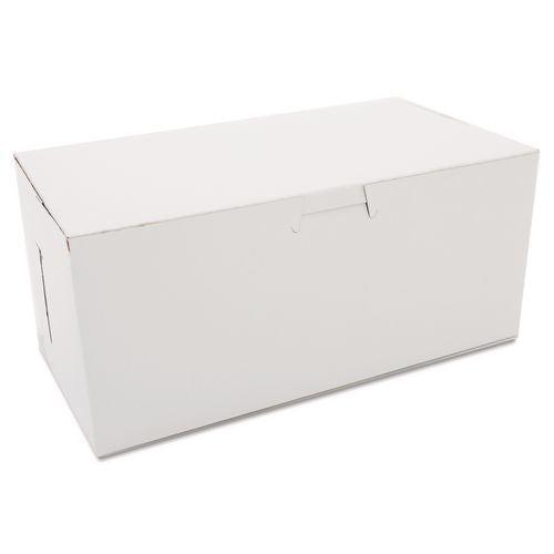 SCT White One-Piece Non-Window Bakery Boxes, 4 x 9 x 5, White, Paper, 250/Carton