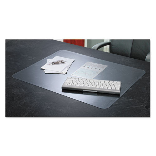 Artistic KrystalView Desk Pad with Antimicrobial Protection. Matte Finish, 17" x 12", Clear