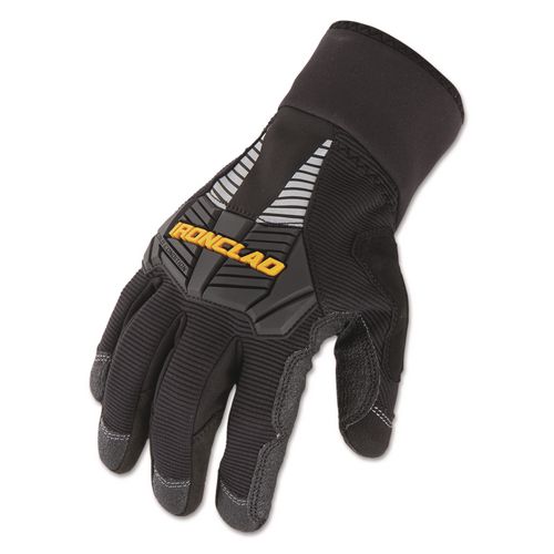 Ironclad Cold Condition Gloves, EN388: 3222, 10" Long, Medium, Black, Pair