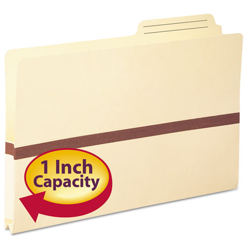 Smead Manila File Pockets, 1" Expansion, Legal Size, Manila