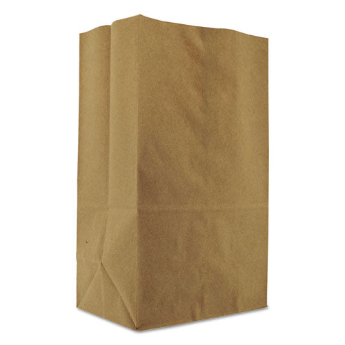 Ross & Wallace Paper Products Grocery Paper Bags, 1/8 BBL Squat Size, Heavy-Duty, 57# Basis Weight, 10.5" x 6.25" x 13.88", Kraft, 500/Bundle
