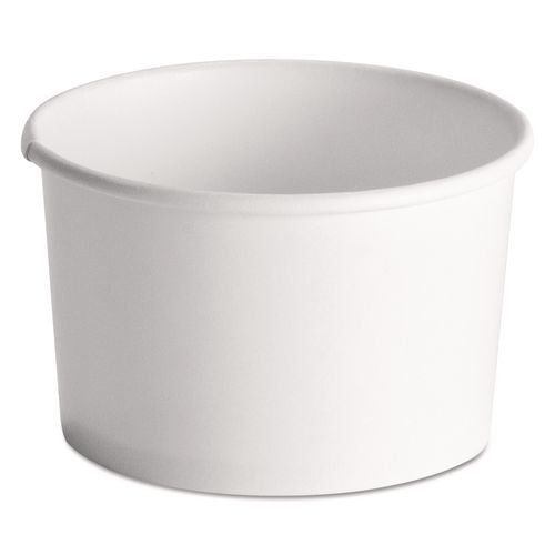 Chinet Squat Paper Food Container, 8 oz to 10 oz, White, 50/Pack, 20/Carton