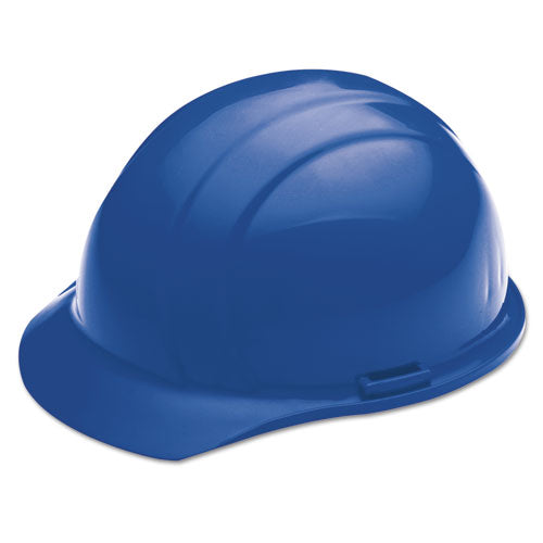 AbilityOne 8415009353132, SKILCRAFT Safety Helmets, Front Brim, 4-Point Slide Lock Suspension, One Size Fits Most (6.5 to 8), Blue