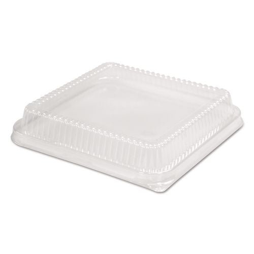 HFA Plastic Dome Lid, 10.75 x 10.19 x 1.63, Clear, 100/Carton