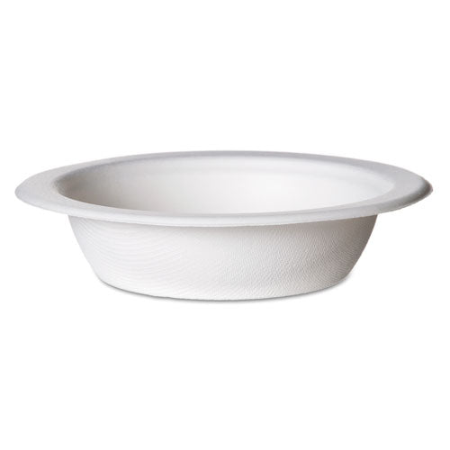 Eco-Products Renewable Molded Fiber Bowls, Sugarcane, 16 oz, Natural White, 50/Pack, 20 Packs/Carton