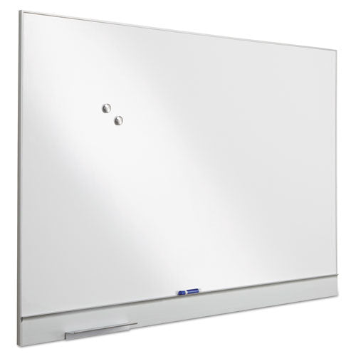 Iceberg Polarity Magnetic Dry Erase White Board, 72" x 46", White Surface, Satin Aluminum Frame