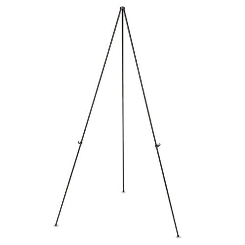 MasterVision Lightweight Instant Easel, 61.5" Tall, Metal, Black