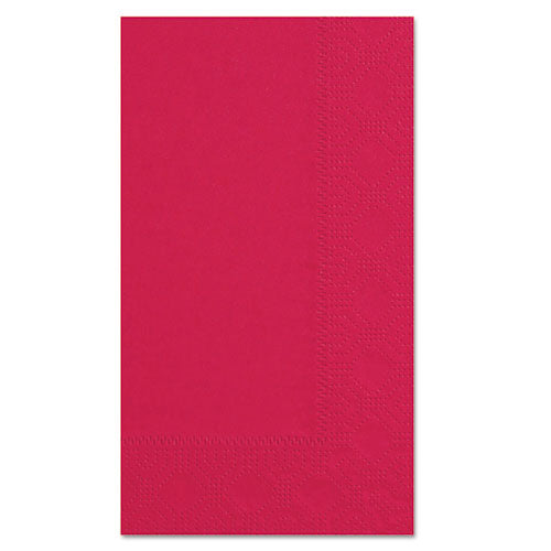 Hoffmaster Dinner Napkins, 2-Ply, 15 x 17, Red, 1,000/Carton