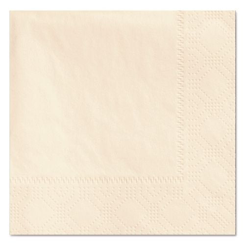 Hoffmaster Embossed Beverage Napkins, 2-Ply, 9.5 x 9.5, Ecru, 1,000/Carton