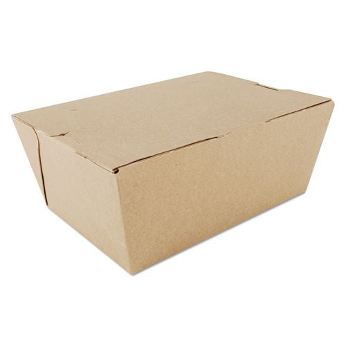 SCT ChampPak Carryout Boxes, #4, 7.75 x 5.5 x 3.5, Brown, Paper, 160/Carton