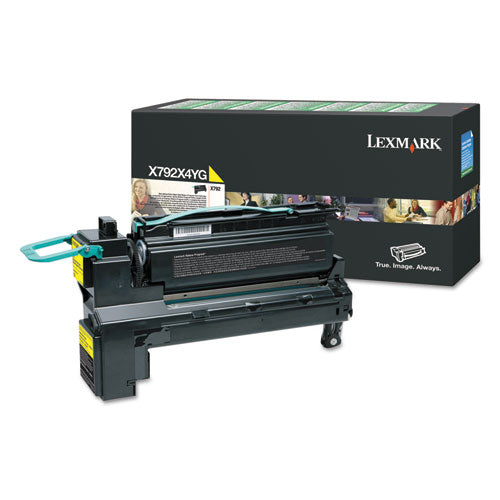 Lexmark X792X4YG Return Program Extra High-Yield Toner, 20,000 Page-Yield, Yellow